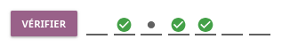 If the exercise requires 5 green check marks, you must provide 5 correct answers one after another.