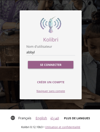 Input your username and password (if required) on the main sign in page.