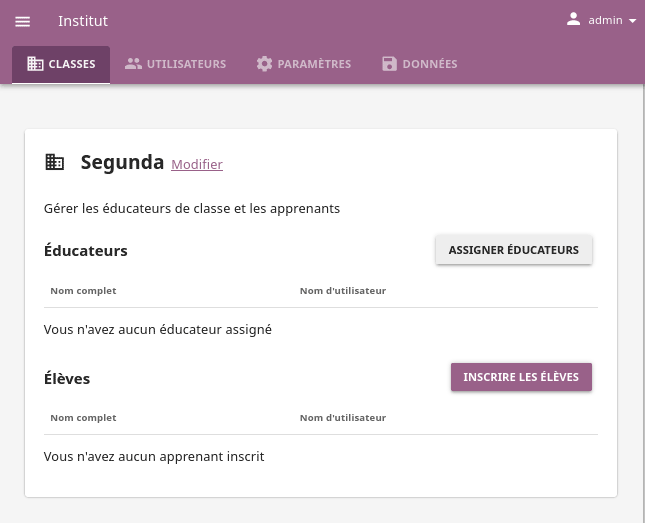 New class will have no enrolled learners and no assigned coaches.